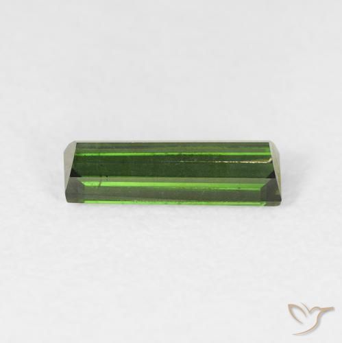 Turmalina Verde floresta Natural 0.78ct, baguete, VS