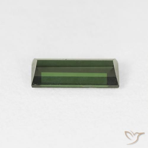 Turmalina Verde floresta Natural 0.90ct, baguete, VS