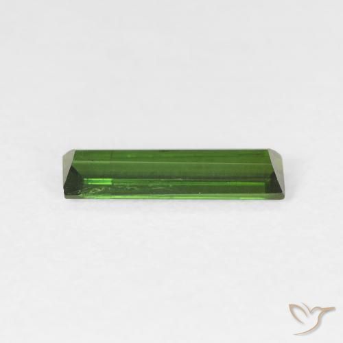 Turmalina Verde escuro Natural 0.92ct, baguete, VS