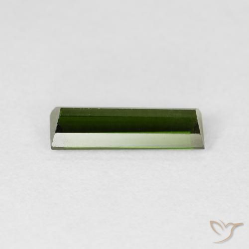 Turmalina Verde floresta Natural 1.28ct, baguete, VVS-VS