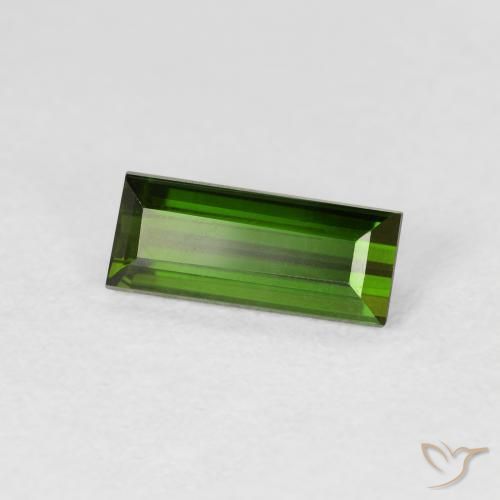Turmalina Verde floresta Natural 1.21ct, baguete, VS