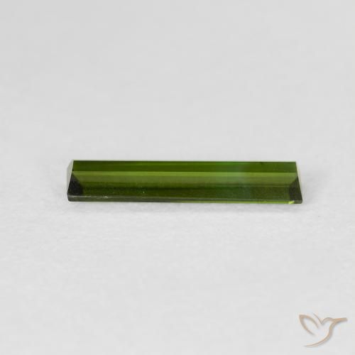 Turmalina Verde médio Natural 0.69ct, baguete, VVS-VS