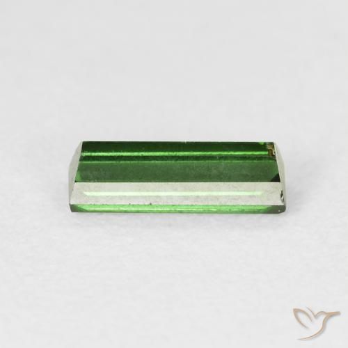 Turmalina Verde escuro Natural 0.79ct, baguete, VVS-VS