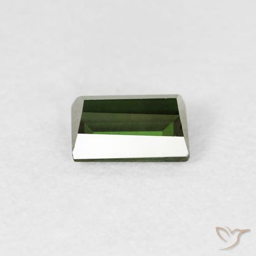 Turmalina Verde floresta Natural 0.59ct, baguete, VVS