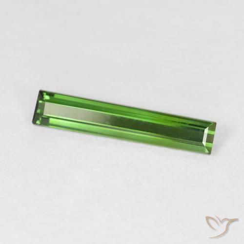 Turmalina Verde floresta Natural 0.83ct, baguete, VVS