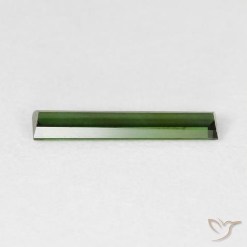 Turmalina Verde floresta Natural 0.83ct, baguete, VVS