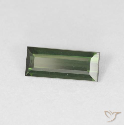 Turmalina Verde médio Natural 0.76ct, baguete, VVS