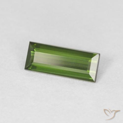Turmalina Verde médio Natural 0.60ct, baguete, VVS