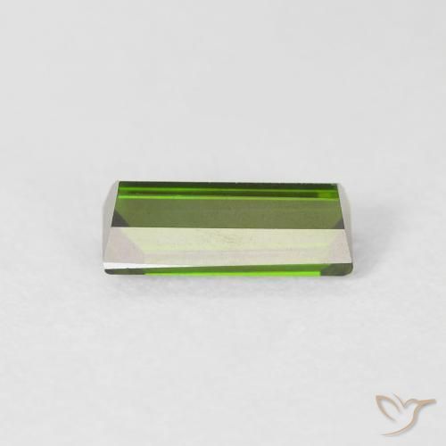 Turmalina Verde floresta Natural 0.95ct, baguete, VVS
