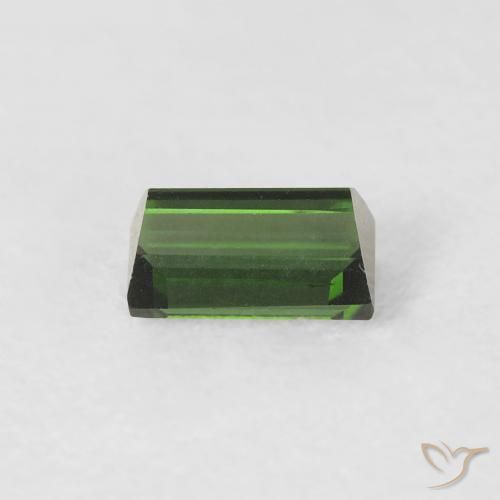 Turmalina Verde floresta Natural 0.47ct, baguete, VVS