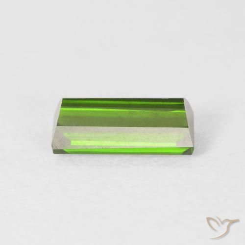 Turmalina Verde floresta Natural 0.99ct, baguete, VVS