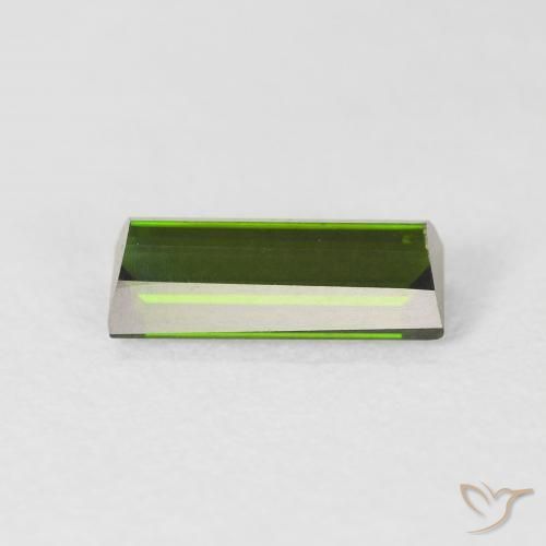 Turmalina Verde floresta Natural 1.24ct, baguete, VVS