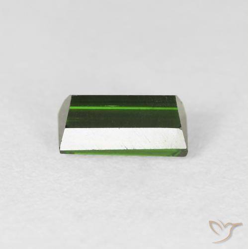 Turmalina Verde Terroso Escuro Natural 1.07ct, baguete, VS