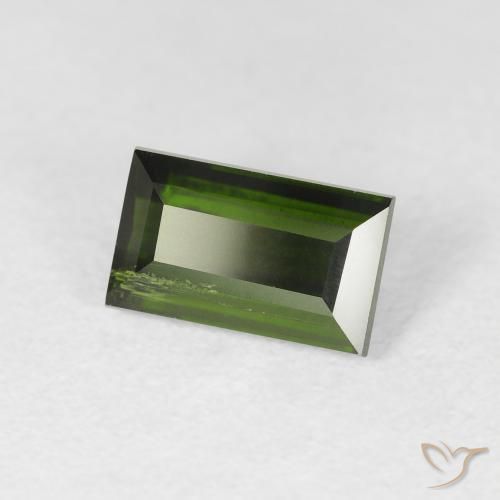 Turmalina Verde floresta Natural 1.71ct, baguete, VS