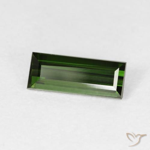 Turmalina Verde floresta Natural 1.09ct, baguete, VVS