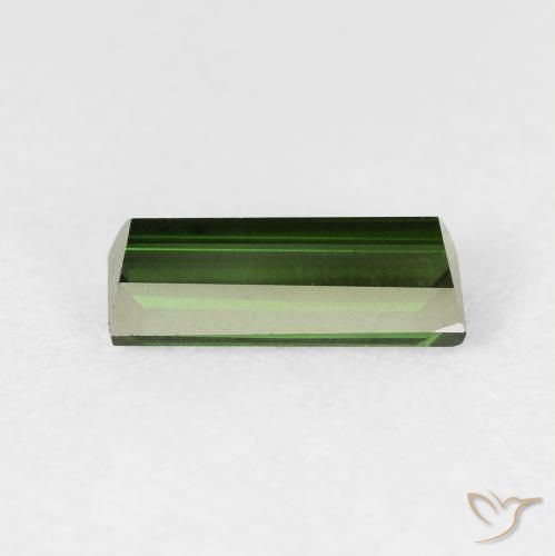 Turmalina Verde floresta Natural 1.09ct, baguete, VVS