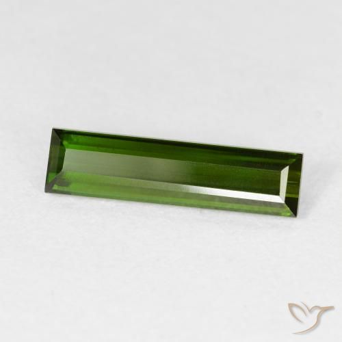 Turmalina Verde floresta Natural 1.59ct, baguete, VVS