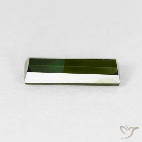 Turmalina Verde floresta Natural 0.95ct, baguete, VVS