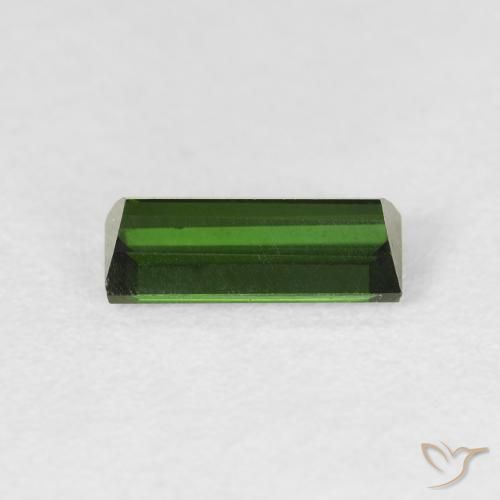 Turmalina Verde floresta Natural 0.83ct, baguete, VVS