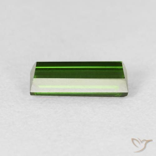 Turmalina Verde floresta Natural 0.95ct, baguete, VVS