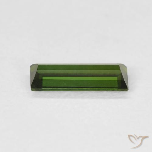 Turmalina Verde floresta Natural 0.59ct, baguete, VVS