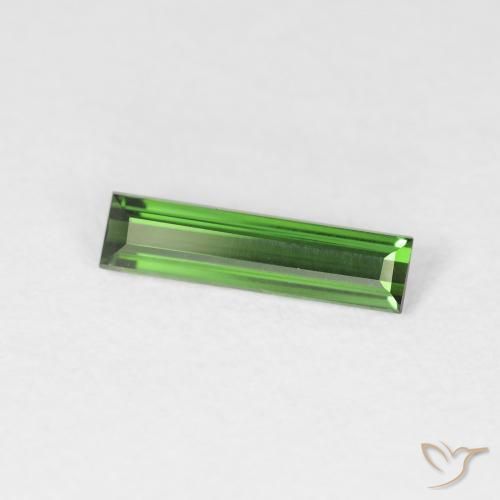 Turmalina Verde floresta Natural 0.60ct, baguete, VVS