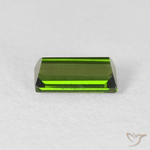 Turmalina Verde Terroso Natural 0.51ct, baguete, VVS