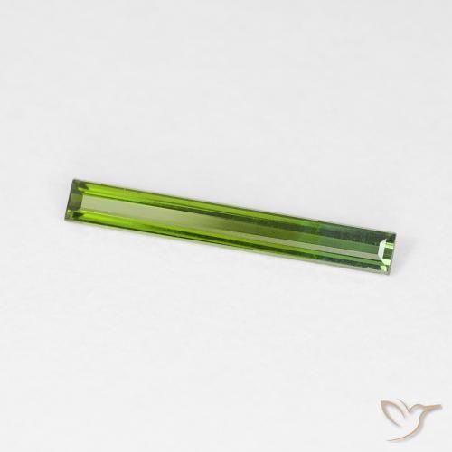 Turmalina Verde floresta Natural 0.41ct, baguete, VVS