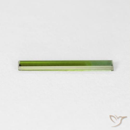 Turmalina Verde floresta Natural 0.41ct, baguete, VVS