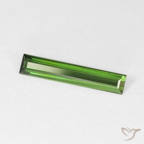 Turmalina Verde escuro Natural 1.03ct, baguete, VVS