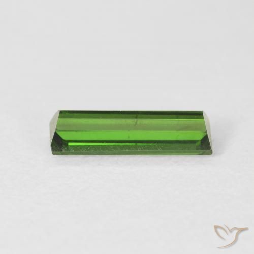 Turmalina Verde escuro Natural 0.88ct, baguete, VS