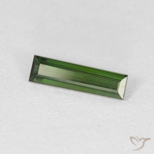 Turmalina Verde floresta Natural 0.68ct, baguete, VVS