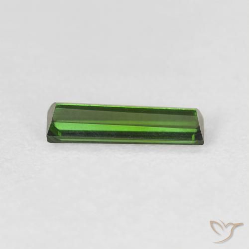 Turmalina Verde floresta Natural 0.68ct, baguete, VVS