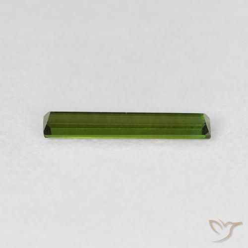 Turmalina Verde floresta Natural 0.51ct, baguete, VVS