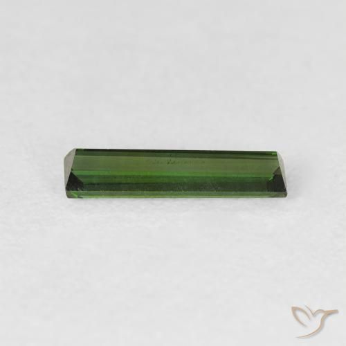 Turmalina Verde floresta Natural 0.65ct, baguete, VVS
