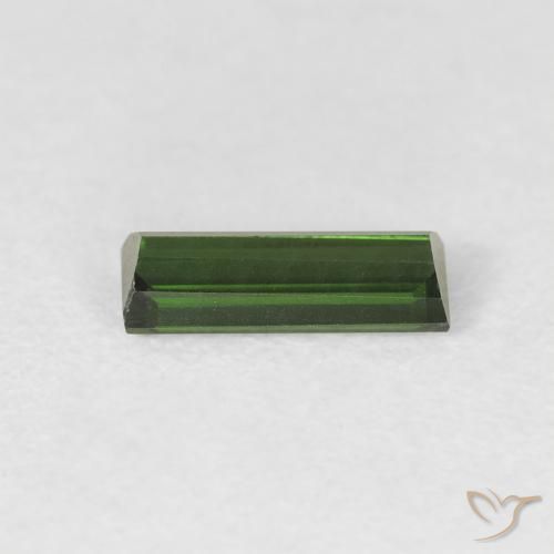 Turmalina Verde floresta Natural 0.64ct, baguete, VVS