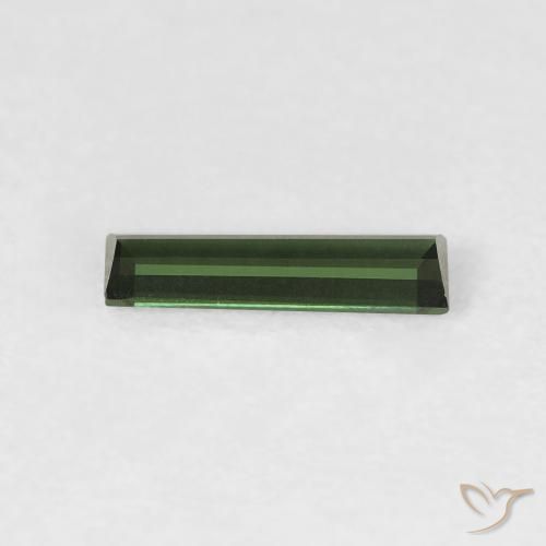 Turmalina Verde floresta Natural 0.43ct, baguete, VVS