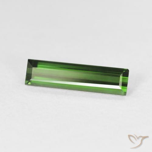 Turmalina Verde floresta Natural 1.02ct, baguete, VVS