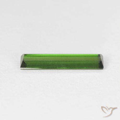 Turmalina Verde floresta Natural 0.89ct, baguete, VVS