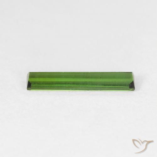 Turmalina Verde médio Natural 0.64ct, baguete, VVS