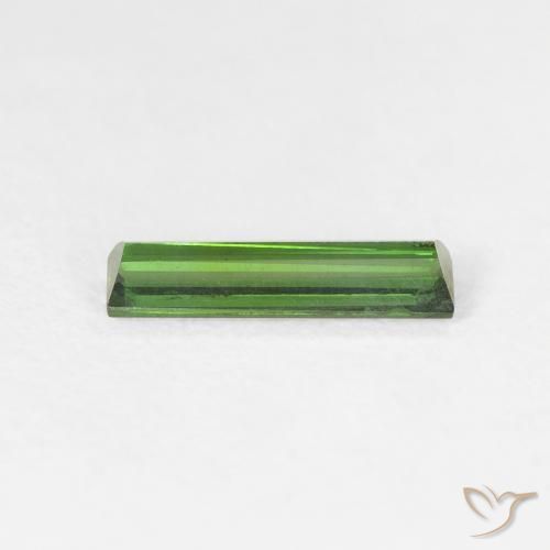 Turmalina Medium Dark-Green Natural 0.63ct, baguete, VS
