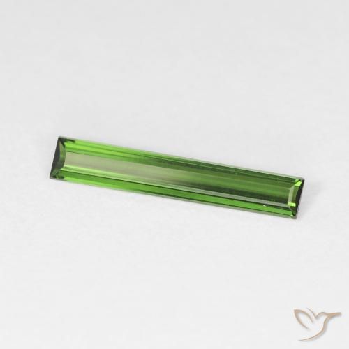 Turmalina Verde floresta Natural 0.83ct, baguete, VS