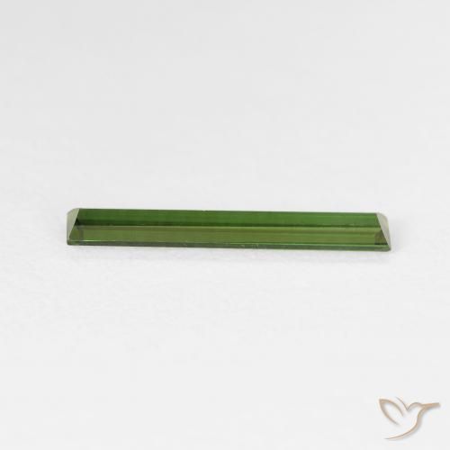 Turmalina Verde floresta Natural 0.83ct, baguete, VS