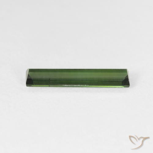 Turmalina Medium Dark-Green Natural 1.17ct, baguete, VS