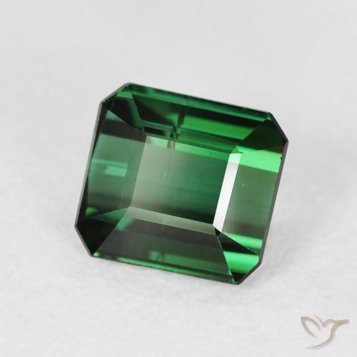 Turmalina Verde floresta Natural 1.77ct, Corte Octógono / Esmeralda, VS-SI