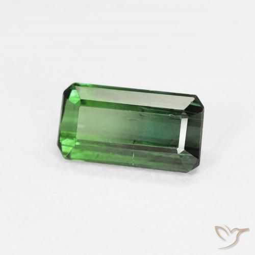 Turmalina Verde médio Natural 0.80ct, Corte Octógono / Esmeralda, VS-SI