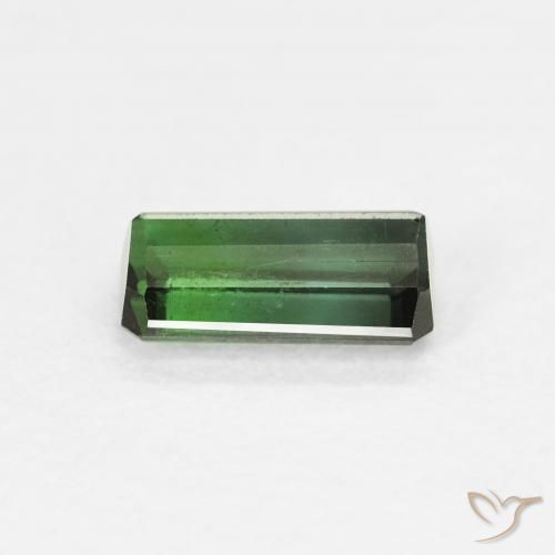 Turmalina Verde médio Natural 0.80ct, Corte Octógono / Esmeralda, VS-SI