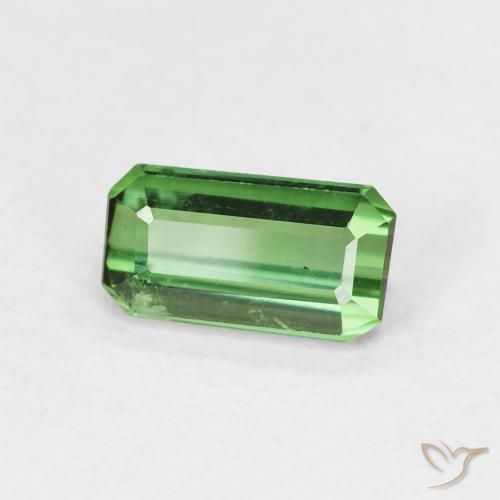 Turmalina Verde médio Natural 0.85ct, Corte Octógono / Esmeralda, VS