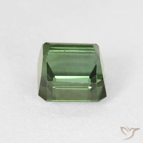 Turmalina Verde floresta Natural 1.42ct, Corte Octógono / Esmeralda, VVS