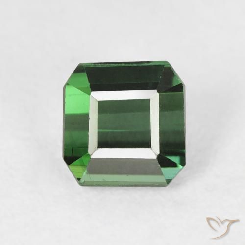 1.03ct Natural Verde escuro Turmalina, Corte Esmeralda, VVS